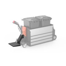Dumpster-mover electric with foldable platform